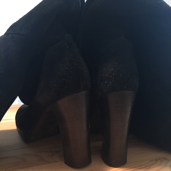 Michael Kors Black suede platform boots - Picture 7 of 7